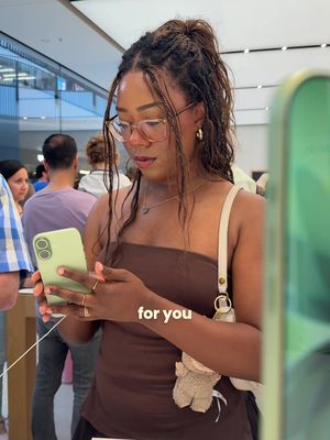 I went in to see the iPhone 17 lineup, and here’s the vibe check: • Pro / Pro Max → bougie, giant screens, best cameras (perfect for creators!!) • iPhone 17 / 17 Plus → everyday, cute colors, solid performance (green is my personal fav hehe 💚) • iPhone 17 Air → super thin, lightweight, minimalist perfection Also, the AirPods 4 + Pro 3 upgrades are insane. Better battery, adaptive audio… basically the full experience. Walking out of the store, I felt like I needed all of them. Which phone are you picking up? 📲 #iphone17pro #iphone17promax #iphone #iphone17 #airpods  