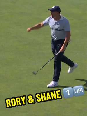 YES!!! Rory & Shane go 1UP 🤩 #TeamEurope #RyderCup #FYP 