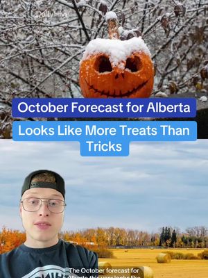Alberta October weather forecast 🎃 #alberta #october #weather #fall #fyp 