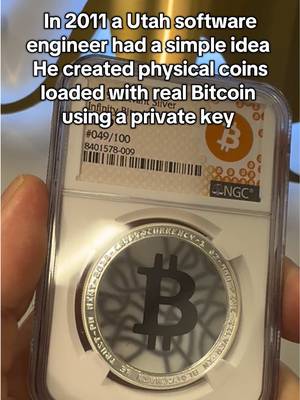 These early physical bitcoins are now rare and collectible #bitcoin #btc #crypto #fyp #foryoupage 
