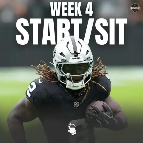 Week 4 lineup decisions got you stressed? 😅 Here are my top starts & sits to help you secure the W! 🏆 #fantasyfootball #fyp #nfl #football #FantasyFootballTips 