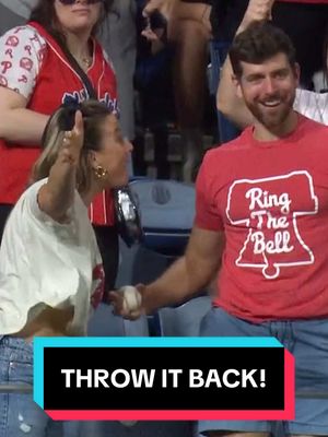 She said absolutely not 🤣 #MLB #baseball #phillies 