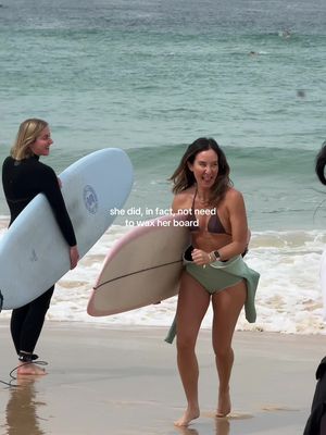 She can’t be stopped #surfboard #surfboardwax #surfergirl #bondi #surftok