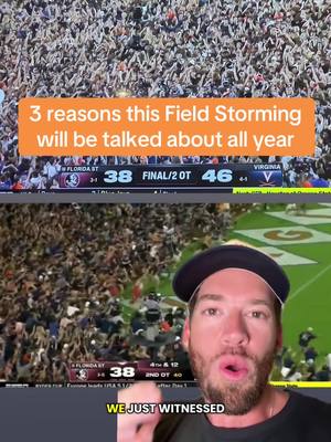 All time field storming in Virginia tonight after upsetting Florida State, just hope Squirrel White is ok #fieldstorming #CollegeFootball #virginiafootball #virginiacavaliers #tiktokcollegefootballcontest 