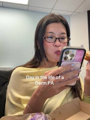 Majority of my day is seeing patients but I can’t film that, but I hope this is still fun :)  Glasses are @Bonnie Clyde  Lip combo @chanel.beauty @rhode skin  #dayinmylife #dayinthelife #asmrvlog #dermatology #physicianassistant 