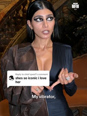 Replying to @chief queef We caught up with @Mia K. at the @VERSACE SS26 show to talk what’s always in her suitcase, what fictional character she identifies with and more! 🥹 #DazedFashionTV #TikTokFashion #MFW #Versace #MiaKhalfia 