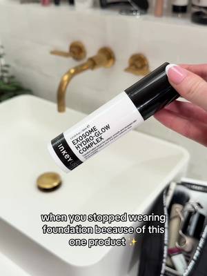 foundation-free because the ✨glow✨ is real #theinkeylist #exosomes #glowingskin 