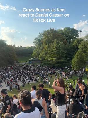 Finding him based on his live location @DanielCaesar  #danielcaesar #toronto #trinitybellwoods #trinitybellwoodspark #popupconcert 