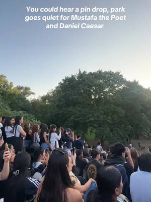 voice is beautiful I just wish I could see @DanielCaesar  #danielceasar #toronto #trinitybellwoods #trinitybellwoodspark #popupconcert 