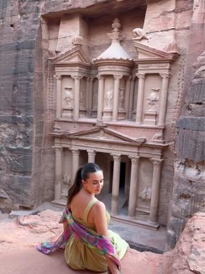 Replying to @PSau Everything you need to know 👇🏼🇯🇴🏜️ ☀️ Petra by Day: - Allow an enter day or two to see the grounds, Petra is an archeological site that spans over 60 square km (the size of Manhattan!)  - There’s so many of trails, tombs and temples but the most famous are The Treasury, The Monastery, The Great Temple and more!  - Save money by buying the Jordan Pass!  - It isn’t a looped walk so you’ll either walk from The Treasury all the way to The Monastery or the other way round (we preferred starting at the end when it opened for less crowds!)  - 🌙 Petra by Night: Petra by Night is an official event see the Treasury lit by over 1,500 candles that runs on Mondays, Wednesdays & Thursdays at 8:30 PM (tickets sold separately from Petra day tickets and can be bought at the info centre). Is there anything else you want to know about visiting Petra? 🇯🇴🏜️📸 #petra #jordan #thetreasury #travelblogger #travelpassport #digitalnomad #femaletraveller #travelguide #travelhacks #petrajordan  #PetraByNight #JordanTravel #MiddleEast #WondersOfTheWorld #TravelGoals 