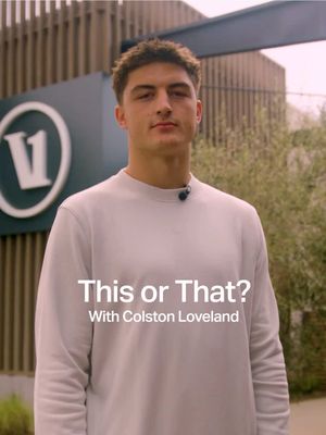 The answer was always going to be Idaho. Get to know our new Vuori Athlete and professional football player, @Colston Loveland with a game of This or That. #thisorthat #colstonloveland #footballplayer #athlete #gettoknowme 