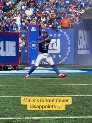 LEEEEEK ENERGY 🔥 #giants #nfl #maliknabers #football #gameday 