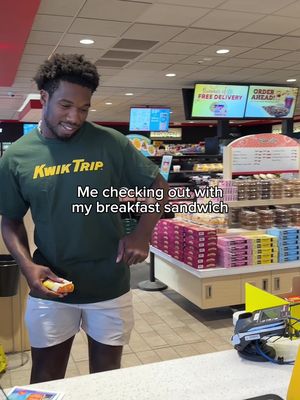 Checks out. #kwiktrip #breakfastsandwich #greenbay