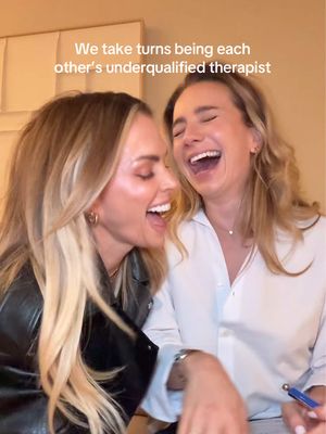 10% therapy, 90% chaos 😂 #fyi #humour #viral #bestie #therapy @Thalia Burt | Bulletproof  @Double Act Diaries 