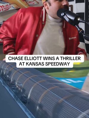 CHASE ELLIOTT WINS KANSAS #nascar #nascarcupseries #nascartiktok #fyp 