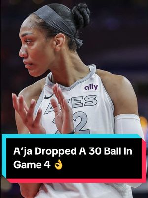 A’ja Wilson delivered another monster outing in Game 4 😤 With her 7th career 30+ point playoff game, Wilson passed Angel McCoughtry for 3rd most in WNBA history. Only Breanna Stewart and Diana Taurasi have more. She finished with 31 PTS, 9 REB, 3 AST, 4 STL & 3 BLKS for the @Las Vegas Aces   #WelcometotheW | WNBA Playoffs presented by @Google  #WNBA #lasvegasaces