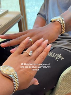 I know it’s not common for a man to get an engagement ring but he wanted and DESERVES one. We should both get to experience being fiancés 💍❤️
