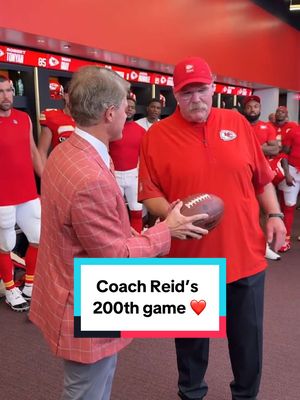 Coach’s 200th game was one to remember ❤️💛 #kansascitychiefs #dub #nfl #celly 