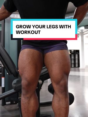Grow your Legs with this workout! #legday #legworkout #gymtock 