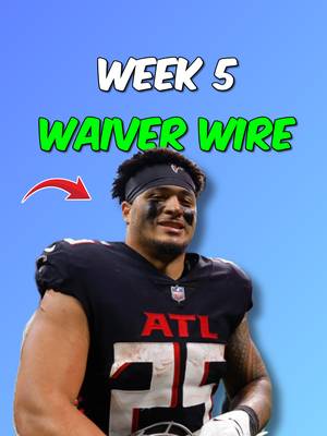 Week 5 Waiver Wire Pickups🏆 #nfl #fantasyfootball #fantasyfootballadvice #fyp