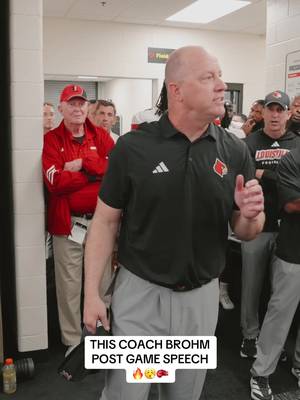 Coach had the locker room fired up after the W #jeffbrohm #CollegeFootball #postgamespeech 