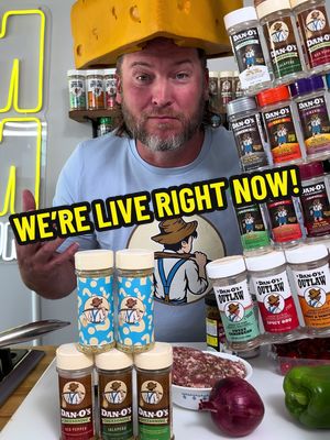 Come in and hangout with Dan-O and order the NEW Dan-O’s Cheesoning before anyone else with some Dan-Good deals and maybe some giveaways 👀🔥 #tiktoklive #tts #ttl #danosseasoning #giveaway 