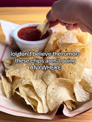 BREAKING NEWS: our chips aren’t going anywhere 