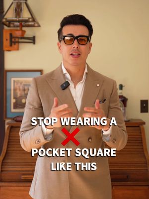How to fold a pocket square.  #menstyletips #howto #howtowear #pocketsquare 