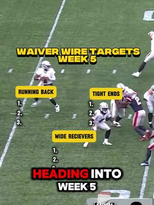 Waiver Wire Targets Week 5 #fantasyfootball #fantasyadvice #waiverwire #nfl #football