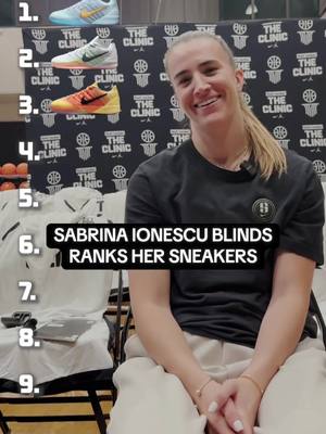 Blind ranking your own sneakers? Tougher than it sounds. Sabrina started strong… but the ending? 👀  How would you have ranked everything? #sneakerhead #footlocker #sabrinaionescu 