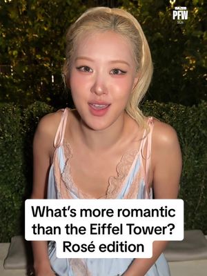 Replying to @^Տᑌᘔᑌᗰᗴ • Rosé’s answer is so cute 🥺 #rosé #roseblackpink #tiktokfashion #pfw #saintlaurent 