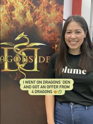 SO wild to look back at this moment from 3 years ago! Not only getting an offer from 4 Dragons, but also my ideal dragon, Arlene Dickinson 🥹 Even wilder to know what’s coming next… 👀✨ #dragonsden #smallbusinessjourney #entrepreneurtok #startupbusiness 
