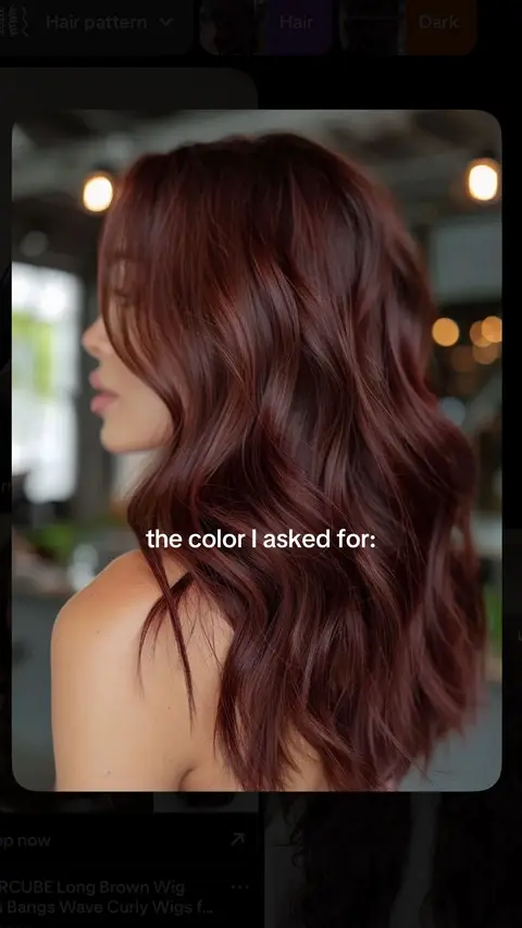literally obsessed!! My hairstylist understood the assignment 👏🏼 #cherrycolahair #cherrychocolatehair #fallhairtrends #fallhaircolor 