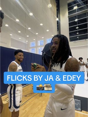Flicks by Ja x Edey loading… 🎞️ #memphisgrizzlies #mediaday #jamorant 