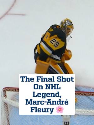 The final shot on an NHL legend!