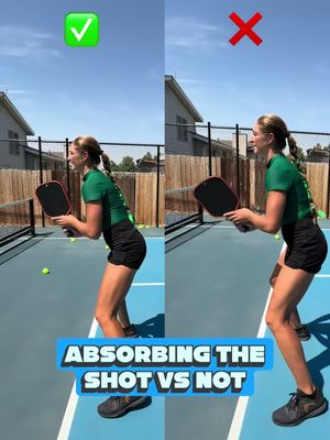 Does the ball go out of bounds when you hit a block volley or worse...pop right up to your opponent to hit a slam?? The secret to a great block volley is to absorb the pace of your opponent’s shot so it just barely goes over the net and lands in the kitchen. If you swing too hard, you’re adding power to power and the ball might go out of bounds. But Callie what if the initial shot you’re returning isn’t a strong/fast pace shot?? THEN YOU SHOULDN’T BE DOING A BLOCK VOLLEY. PULL OUT THE PUNCH VOLLEY, BABY! 🥊 • • • • • • • #pickleball #pickleballtips #pickleballaddict #pickleballer #pickleballwarmup     
