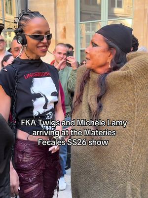 A duo we could watch on repeat #michelelamy #fkatwigs #fecalmatter #pfw #fashiontiktok 