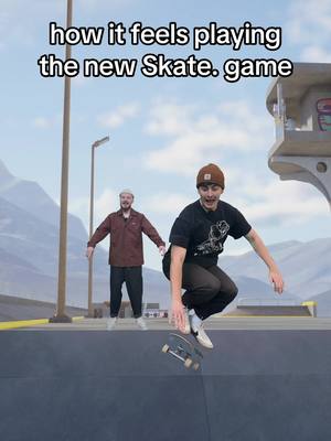 Skate feels different… 😂🔥 #comedy #videogames #skate #skate3 #skate4 