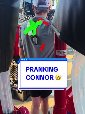 Rookie initiation has started 🤣 #nascar #connorzilisch #pitcrew #tapeprank #racing 