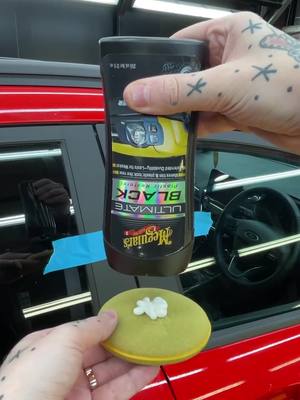 Restore, Enhance & Protect exterior plastic trim with our Ultimate Black. #detailer #meguiars #detailing #automotive #beforeandafter #howto #DIY #asmr