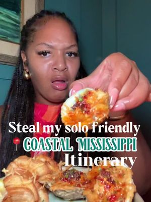 Save & Steal my solo itinerary to Coastal MS or share this with someone you’d want to take along |AD| @Coastal Mississippi & @visitms  📍Ocean Springs 📌Stay @os1515_downtown  📌Eat @butcher_baker_fbh , Crave food hall, @evergreenoceansprings , @commonground.ms  📌Activities @zenden.ms , @thetraveler.os  📍Biloxi 📌Eat @brewpaddlecafe , @ripnhot  📌Activities @parasail_adventures  📍Pascagoula 📌Eat @czaks_coastal_cuisine  📌Activities @gulfcoastgatorranch  📍Gulfport 📌Eat @bluedogbistro , @loskioskosms , @popbrothers  📌Activities @oceanadventuresms  Follow @carissamonyce for more travel guides ✨ #coastalmississippi #stealmyitinerary #solotraveler #biloximississippi #oceanspringsmississippi 