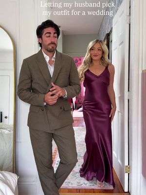 my *husband* picks my outfit for a fall wedding! #luluspartner I'm sharing some of my fave wedding guest dress picks from @Lulus I think y'all know my favorite but Imk which one you would have picked! & I have a code for y'all too, RACH20 for 20% of your first purchase #lovelulus
