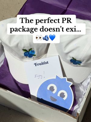 The perfect PR package doesn’t exi…oh wait 👀🫐💙 #fruitist #blueberries #unboxing #fyp #snacks 
