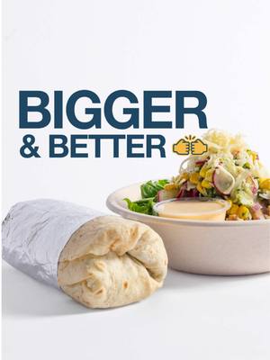 your favorites just got an upgrade 👀 Introducing bigger bowls & NEW warm wraps! more bold flavor, more fresh ingredients, and more gusto! in every bite. 🥗🌯 #BiggerAndBetter #whatsyourgusto #georgia #foodfeed #healthyfood 