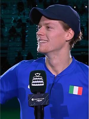 jannik was lost for wordsss #daviscup #tennis #tennistiktok #janniksinner #italia 