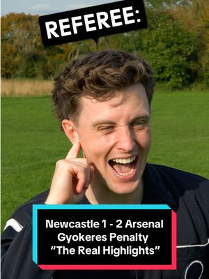 It’s DEFINITELY NOT a PENALTY… RIGHT?!? 🤥👀😳  #gyokeres #arsenal #newcastle #VAR #football