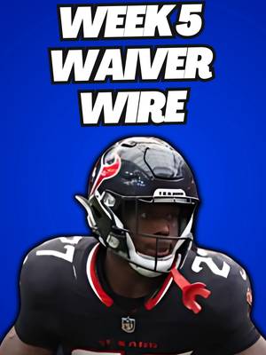 Week 5 MUST ADD Waiver Wire Pickups #nfl #fyp #fantasyfootballadvice #fantasyfootball #waiverwire #waiverwirepickups #waivers #mustadd #week5 #nflfantasy