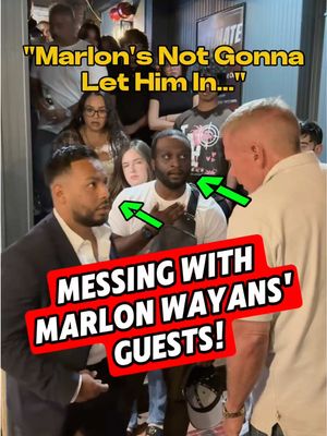 They said they were guests of Marlon Wayans, but they obviously didn’t read the dress code 😂🤣 • • Come see me LIVE this weekend @Stress Factory Valley Forge Oct 3-4!  • • #comedy #prank #funny #fyp #hiddencamera #comedyclub #viral 