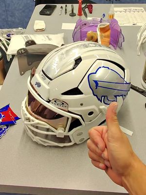 POV: you’re getting our helmets Rivalries ready!!! 🤩 #nfl #equipment #bts #howitsmade 