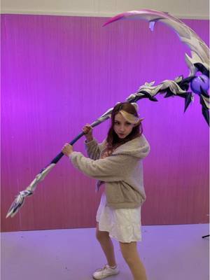 My favorite scythe I have ever made! I made this a couple of months ago now to celebrate the release of Castorice in Honkai: Star rail over on my YouTube! It’s a perfect edition to my workshop wall! 🦋#castorice #HonkaiStarRail